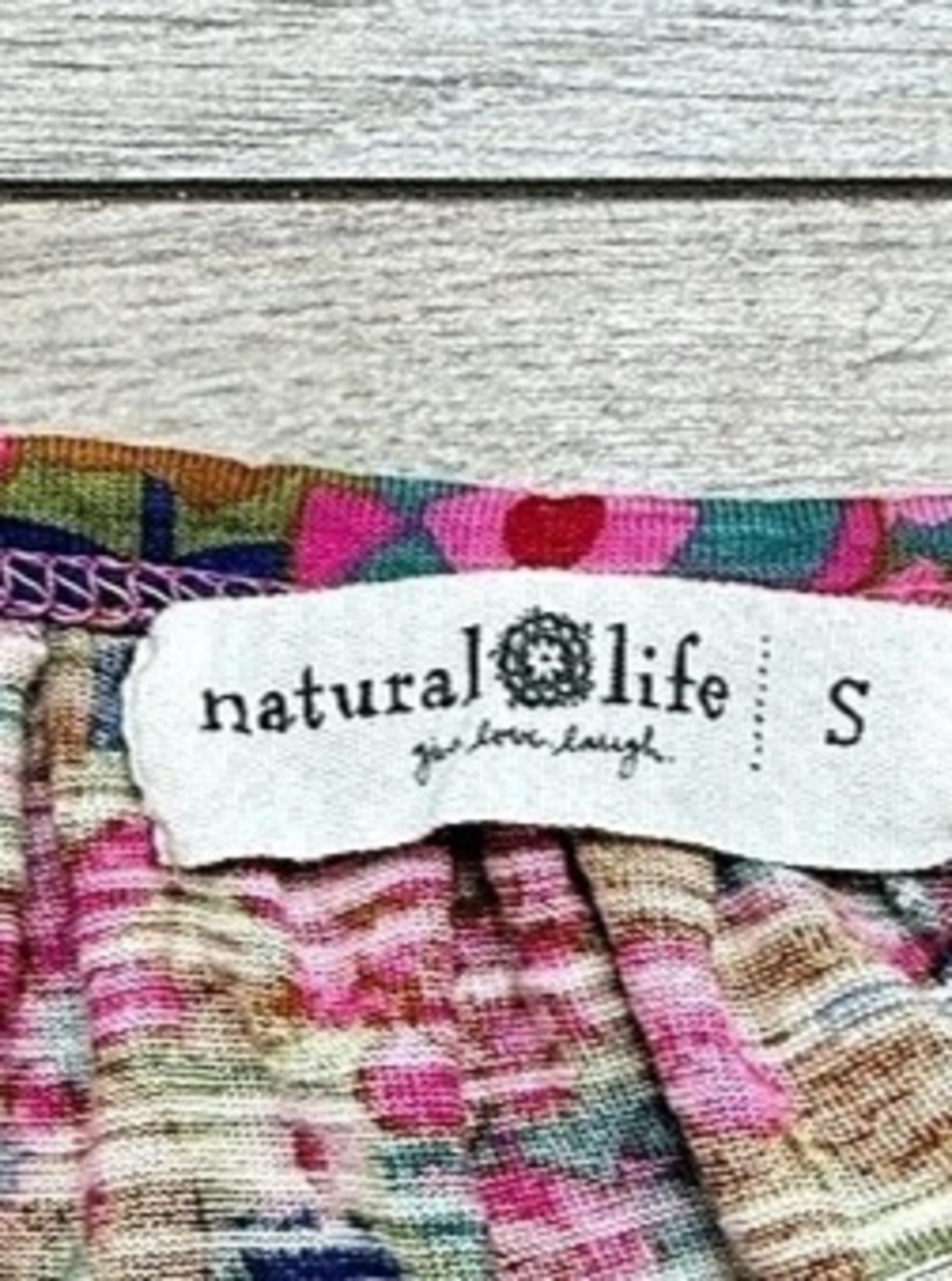 Natural Life Floral Cotton Tank Top Size Small - Picture 3 of 5